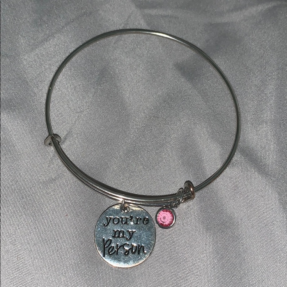 NWOT you’re my person bracelet with pink charm